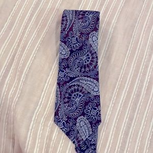 Men’s tie - Stafford executive. Blue/brown paisley.